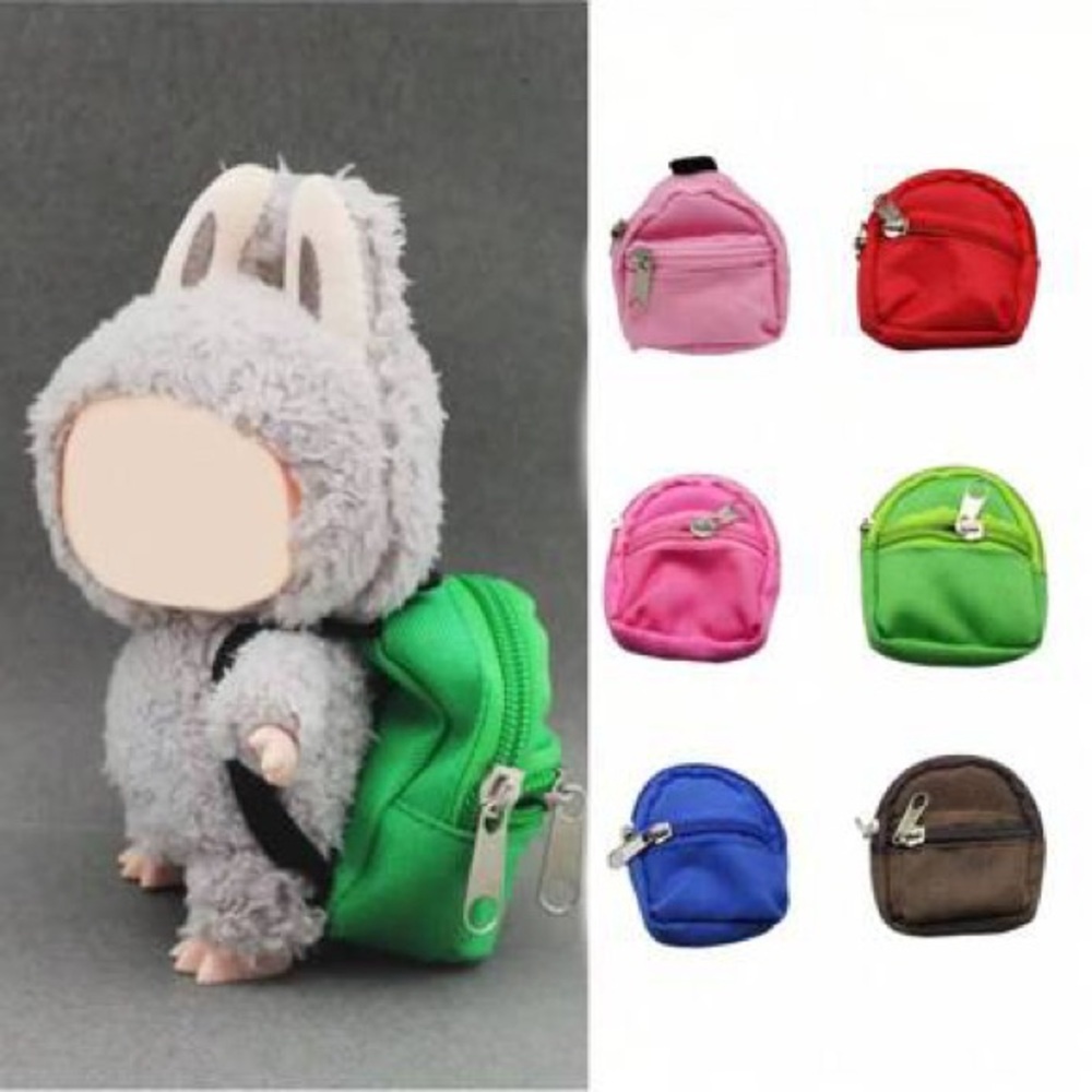 Labubu Mini Backpack Pouches- Red, Pink, Blue, Yellow, Green